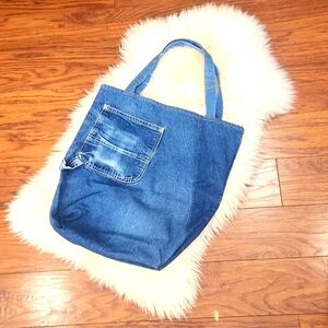 Homemade Jean's Shoulder Bag